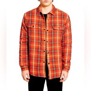 Obey Sherpa-Lined Flannel Jacket
